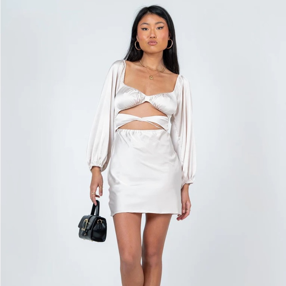 Princess Polly long sleeve cutout mini dress